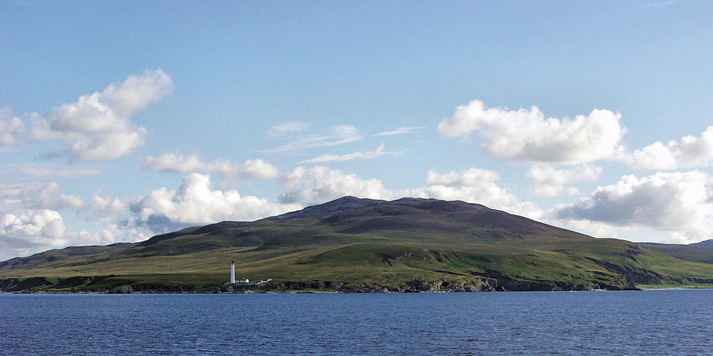 Picture of a remote coastline with a lone lighthouse