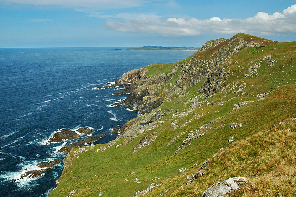 Picture of high cliffs on a western coast
