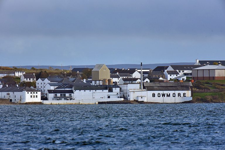 Bowmore distillery across Loch Indaal, Isle of Islay Islay Pictures
