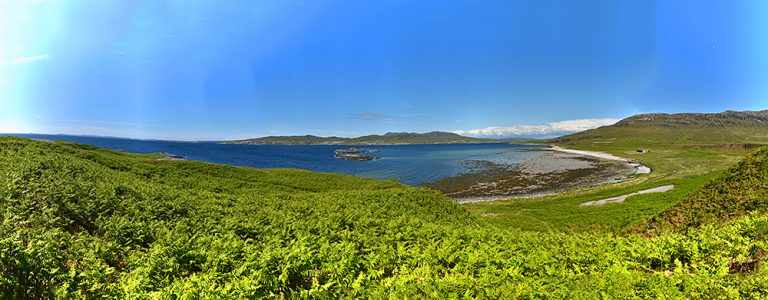 Entrance to Loch Tarbert panorama, Isle of Jura Islay Pictures Photoblog